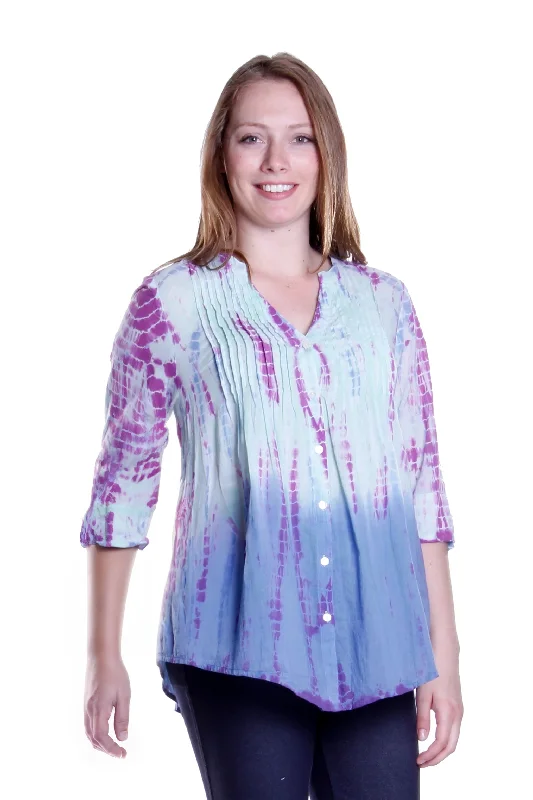 Tie Dye Pleated Tunic