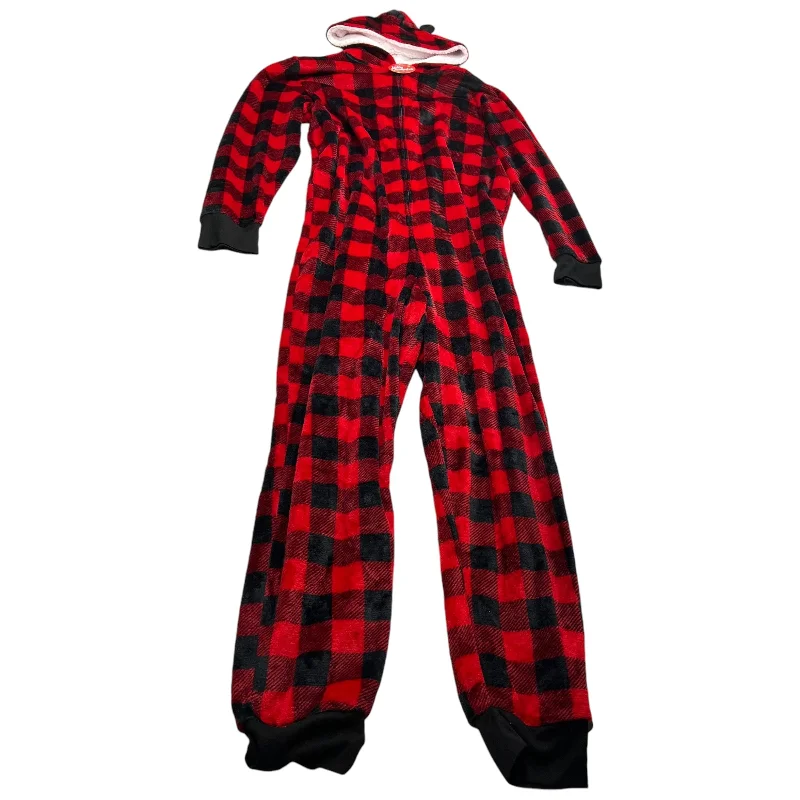 Jumpsuit By Jolly Jammies In Black & Red, Size: Xl