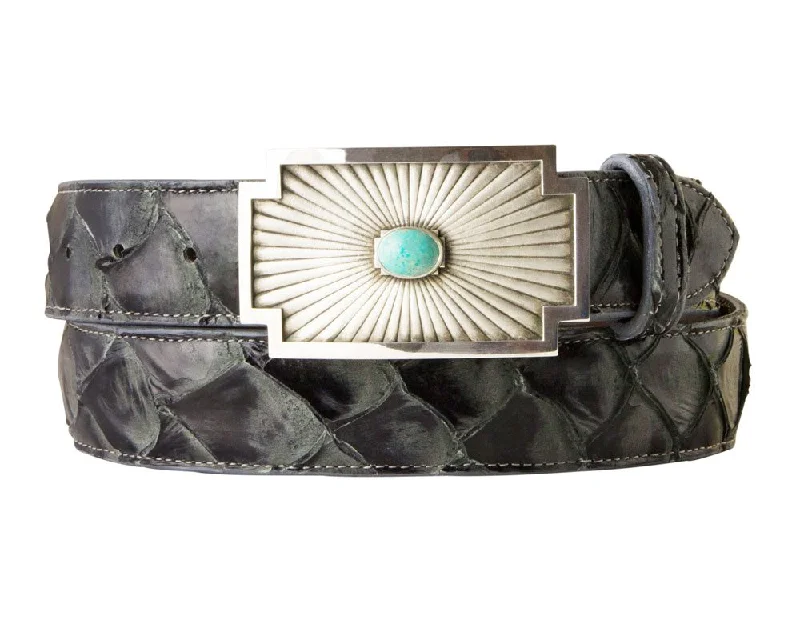 Chacon New Mexico w/ Turquoise One Piece Buckle 1.5