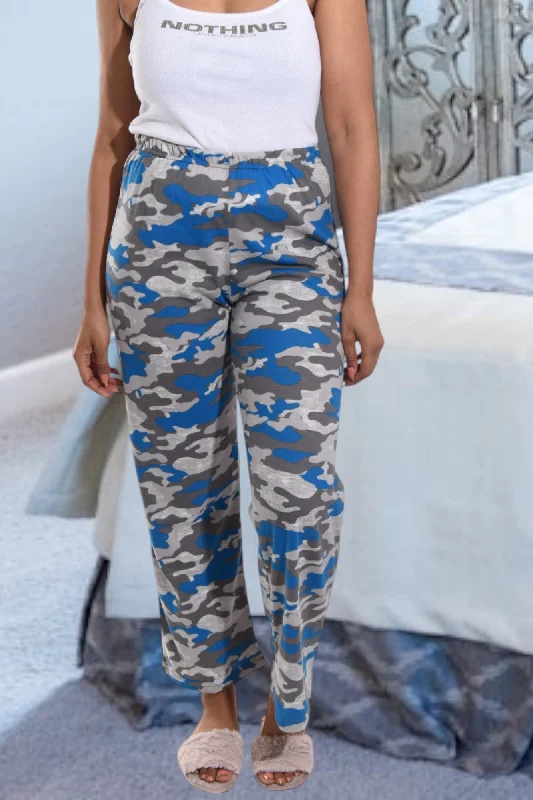 Camo Printed Pj Sleep Pants