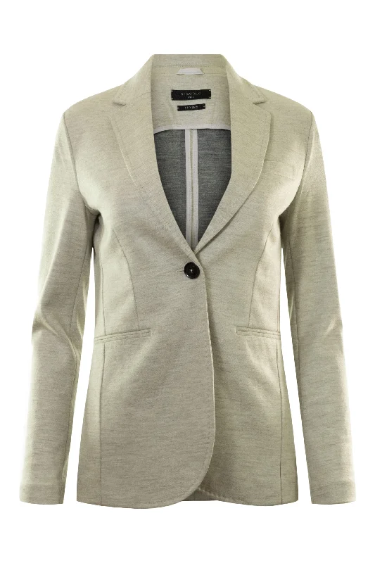 Circolo 1901 Wool Blazer in Naturale